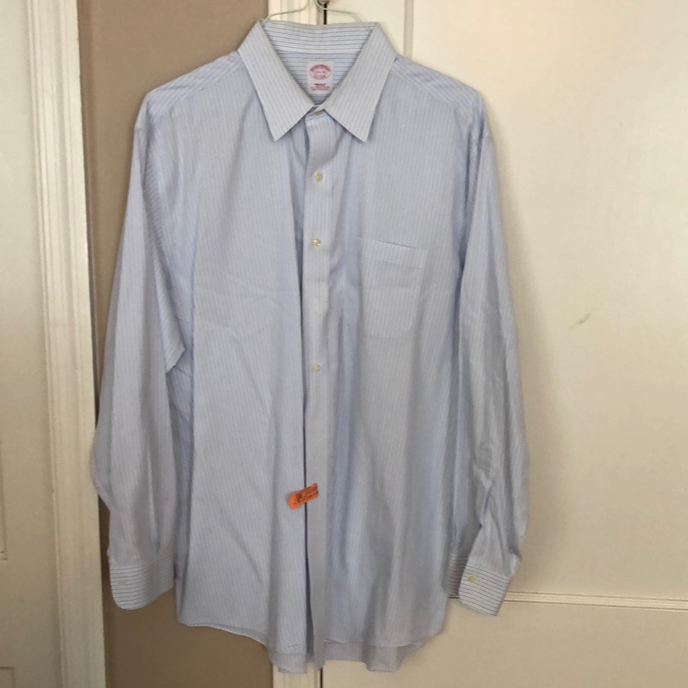 Brooks Brother Regular-Fit Dress Oxford Shirt, Non-Iron Spread Collar